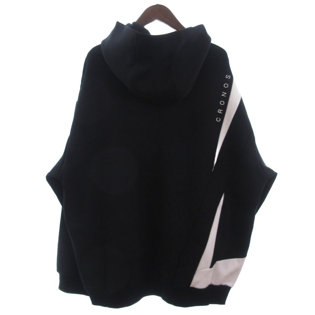 クロノス CRONOS タグ付き Diagonal paneling foodie パーカー プル 
