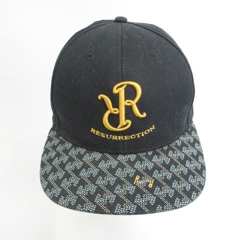 other - レザレクション Resurrection ゴルフ 帽子 キャップ ブラック 黒 レザレクション Resurrection ゴルフ 帽子 キャップ ロゴ 綿