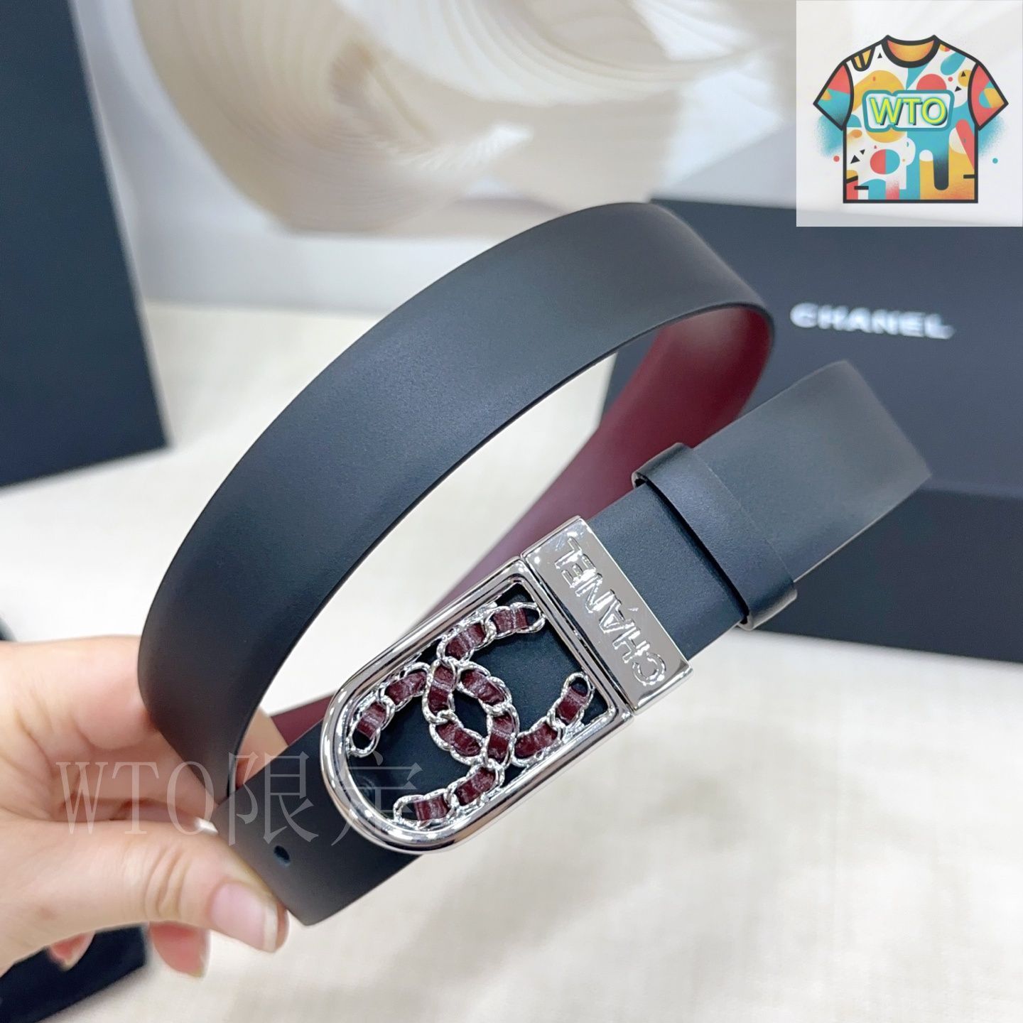 CHANEL レザー 多重巻きベルト CHANEL レザー 多重巻きベルト