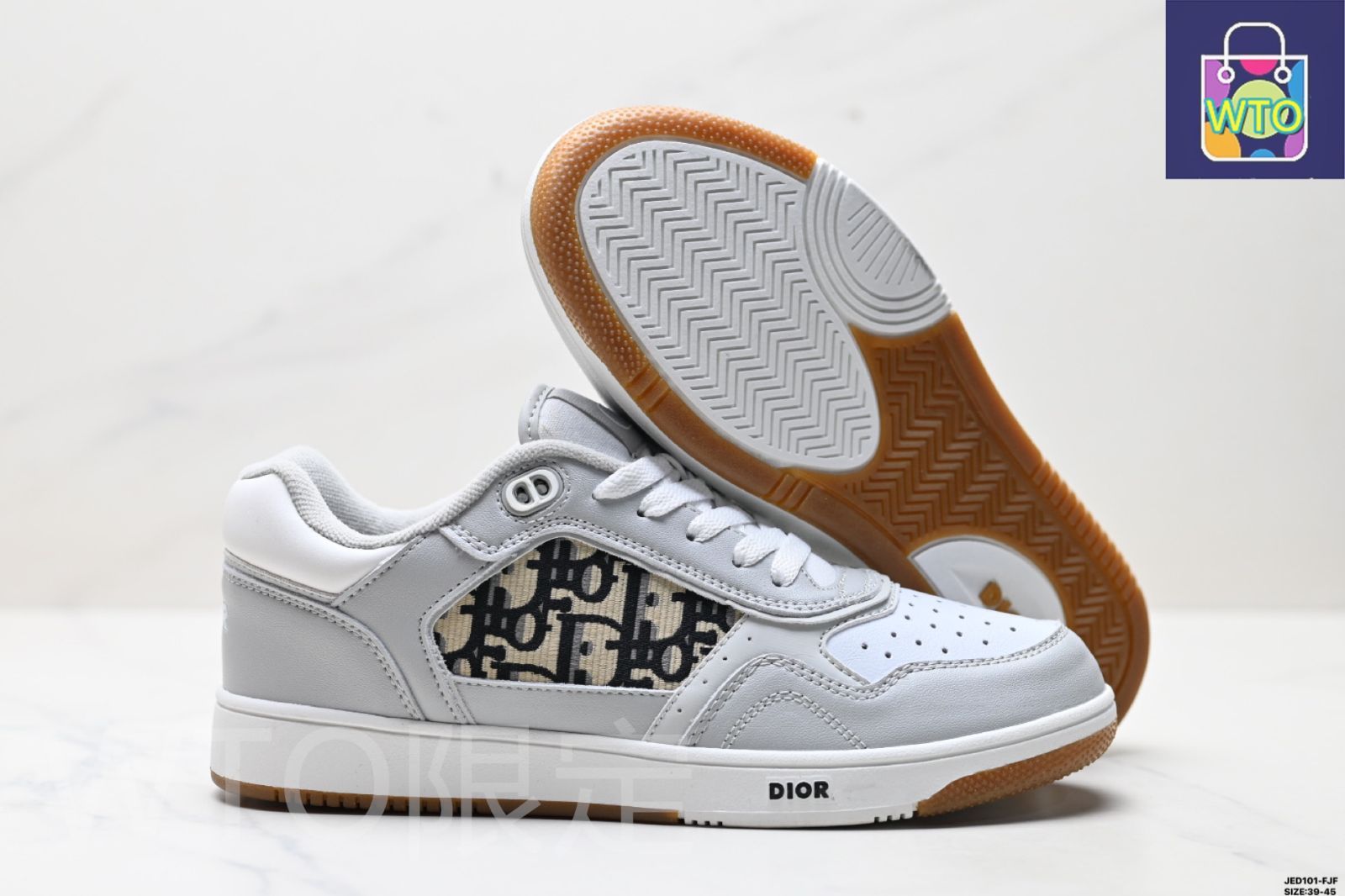 DIOR★ スニーカー オブリーク ギャラクシー DIOR | B27 Uptown ロートップスニーカー スムースカーフスキン