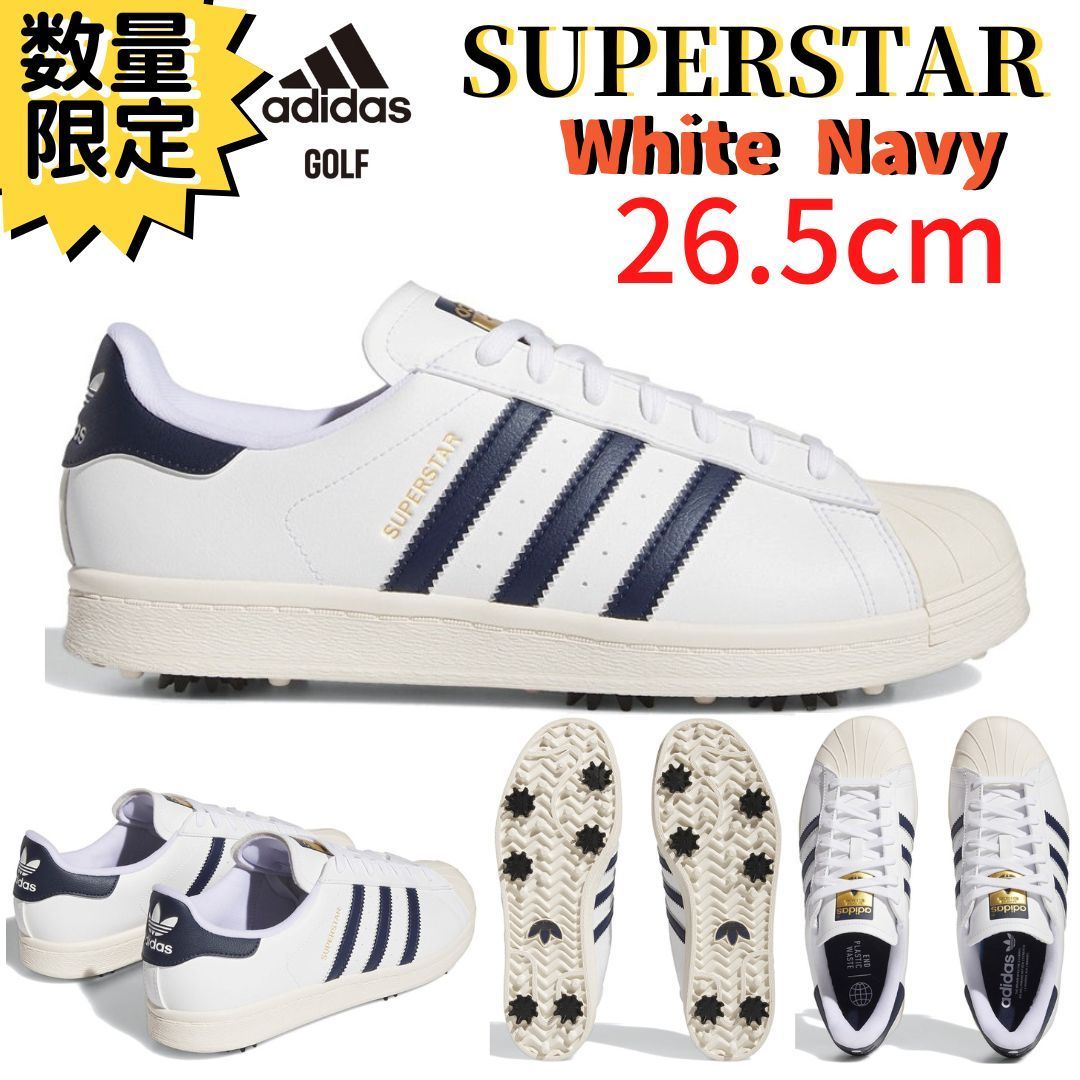 日本未発売【即納】26.5cm アディダス ゴルフ スーパースター