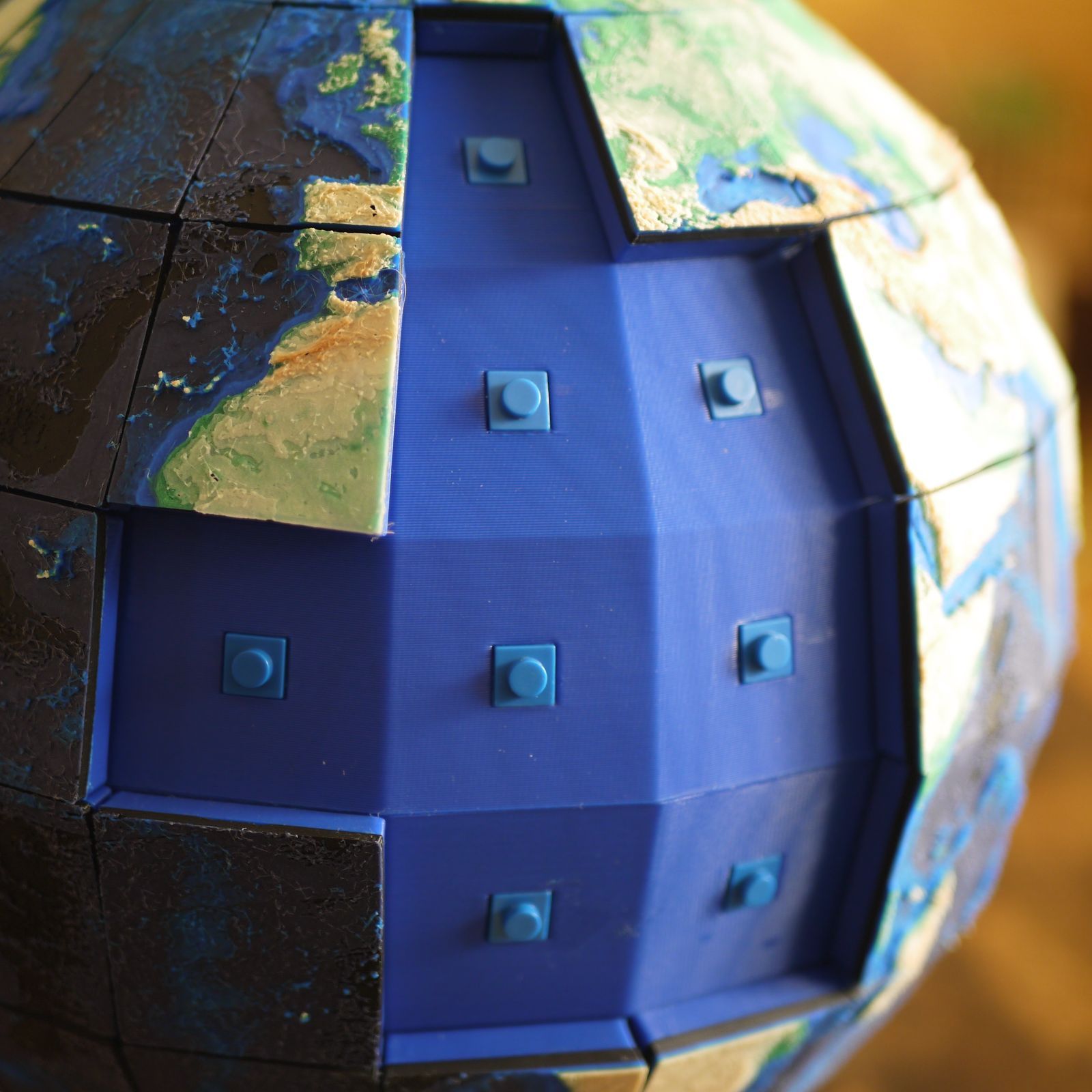 パズル地球儀 23 cm 地形を楽しむ新しいインテリア