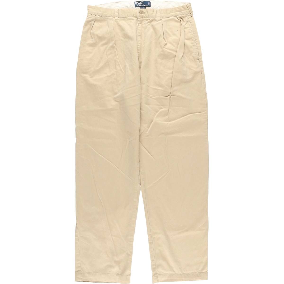 古着 ラルフローレン Ralph Lauren POLO by Ralph Lauren ツータック チノパンツ メンズw34相当|eaa542880