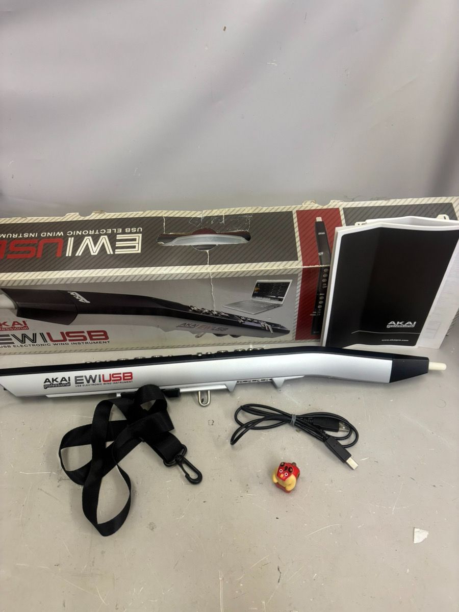 動作品】Akai EWI USB ウインドシンセサイザー 本体 箱付き 説明