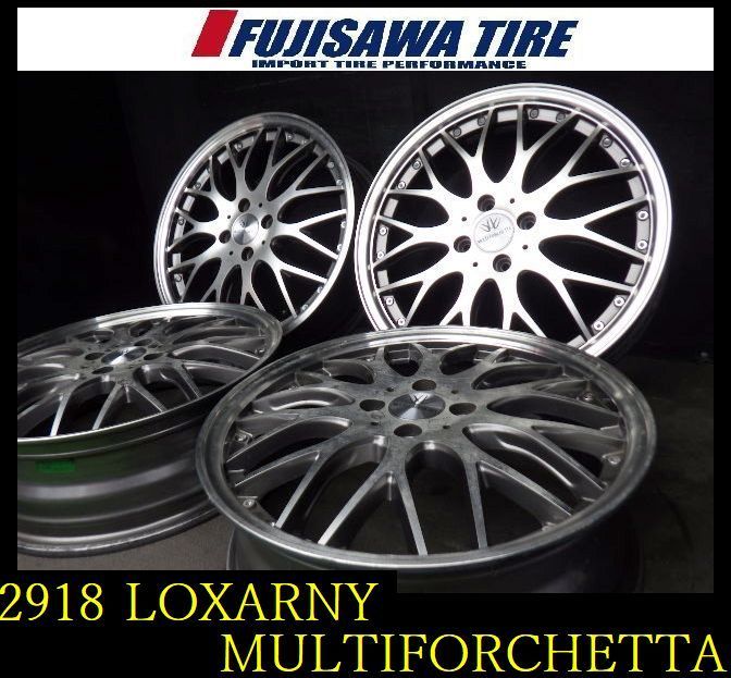 2918 B▲ ▲LOXARNY MULTIFORCHETTA ホイール▲17x5.5J 4穴 PCD100 48▲4本