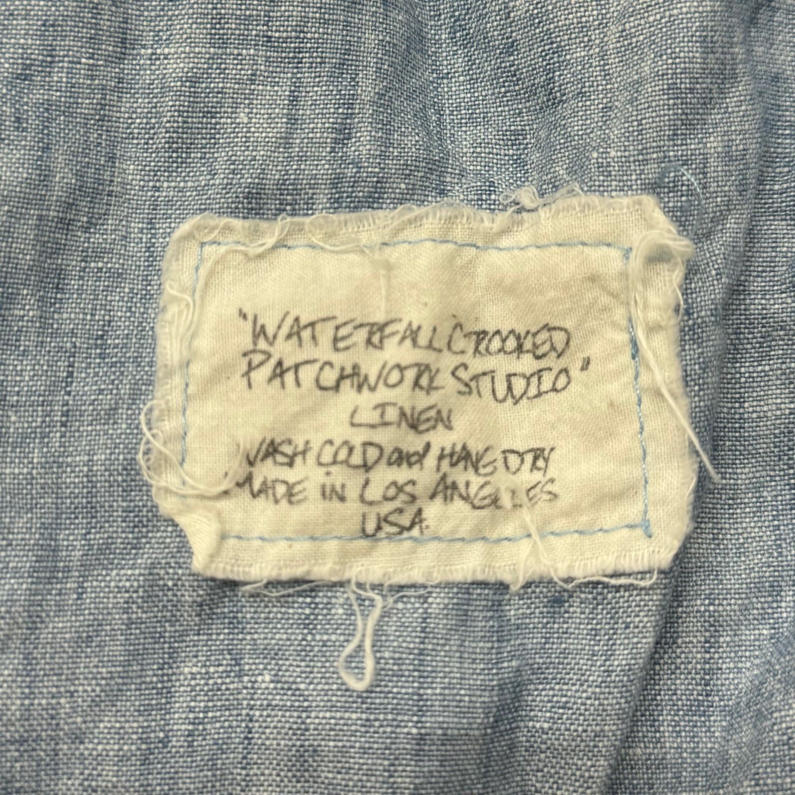 GREG LAUREN リネンパッチワークシャツ グレッグローレン インディゴ 