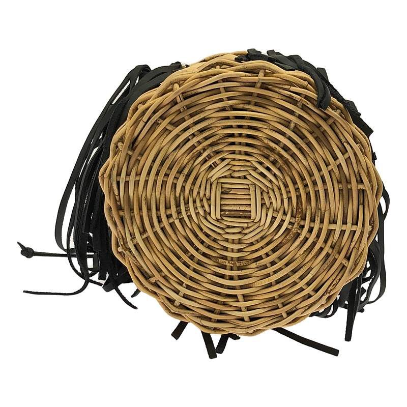 LUDLOW / ラドロー | レザー フリンジ カゴ バッグ | 割引 ナチュラル