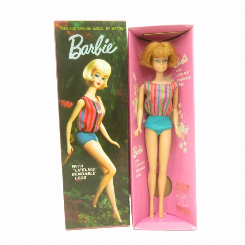 希少 スペシャルヴィンテージ 65年製 当時物 バービー ドール vintage barbie doll 箱付 着せ替え人形 フィギュア  ベンダブルレッグ マテル社