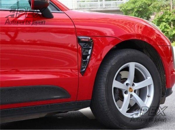 ポルシェ マカン 2014年- 2色可選 サイドグリル カバー サイド フェンダーパネルカバー 2個セット ABSZYL878