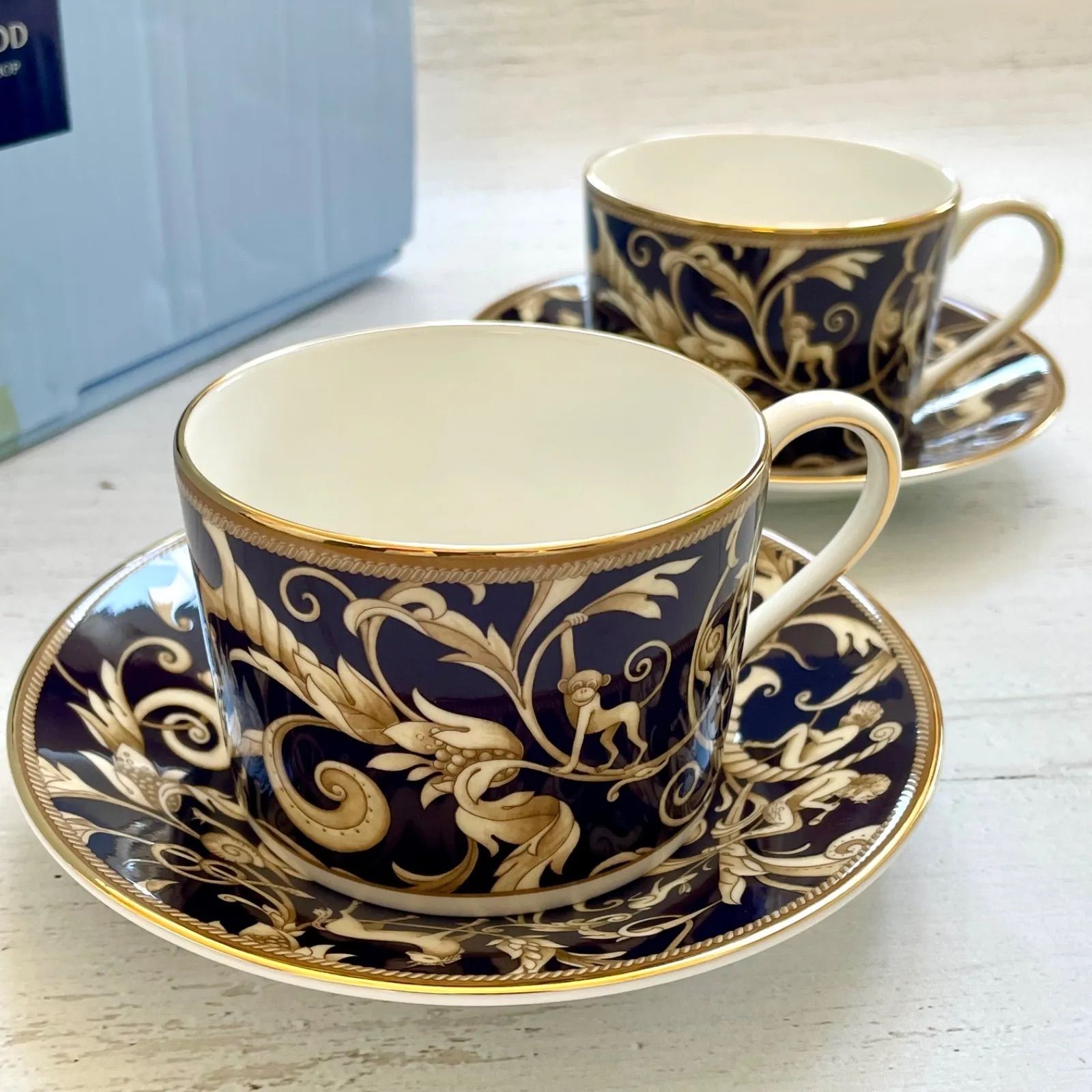 新品 化粧箱ありWEDGWOOD ウェッジウッドコーヌコピアカップ＆ソーサーインペリアルシェイプ 2客 - メルカリ