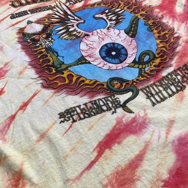 80's Badger JIMIHENDRIX タイダイTee Flying Eyeball フライングアイ ジミヘンドリックス USA製  ヴィンテージ 341U