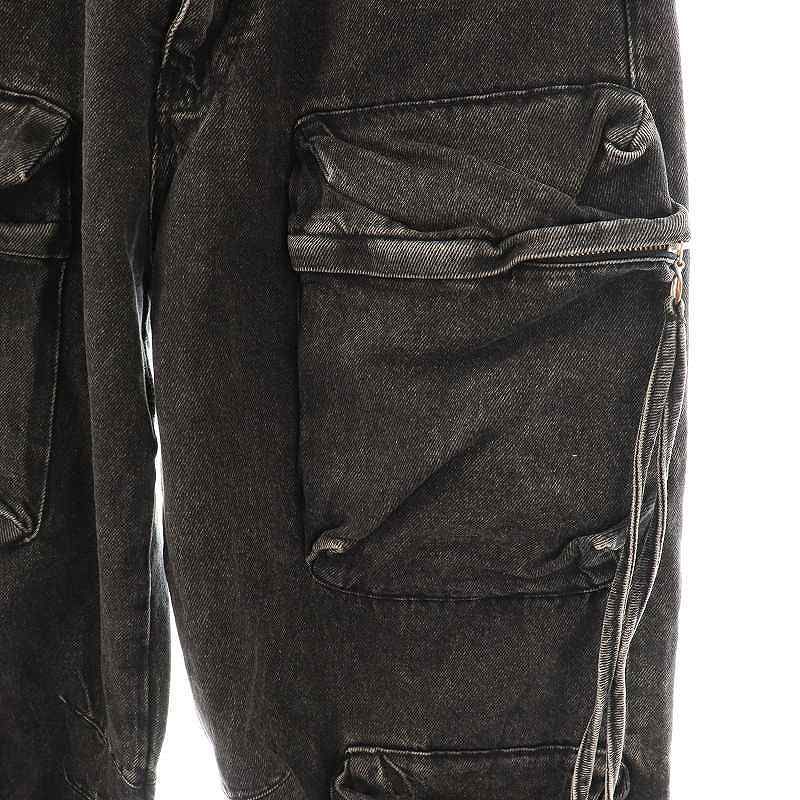 ザラ ZARA デニムカーゴパンツ ジーンズ ジッパーフライ USA30