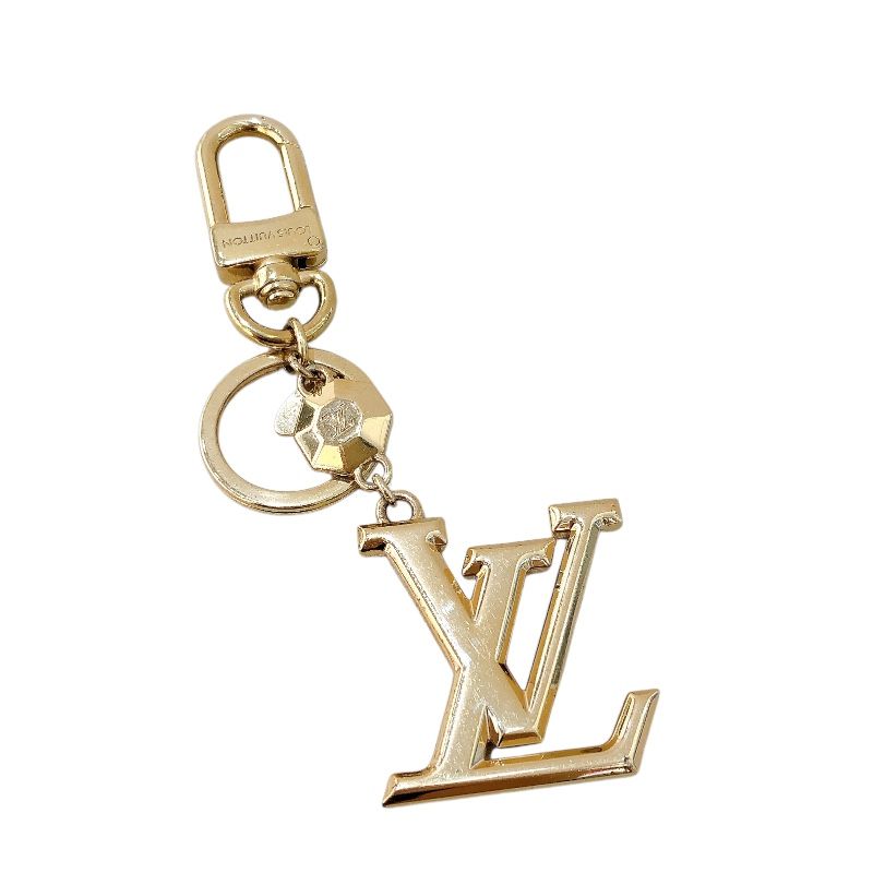 ルイ ヴィトン LOUIS VUITTON ポルトクレ ＬＶファセット M65216 ゴールド メタル ユニセックス キーホルダー