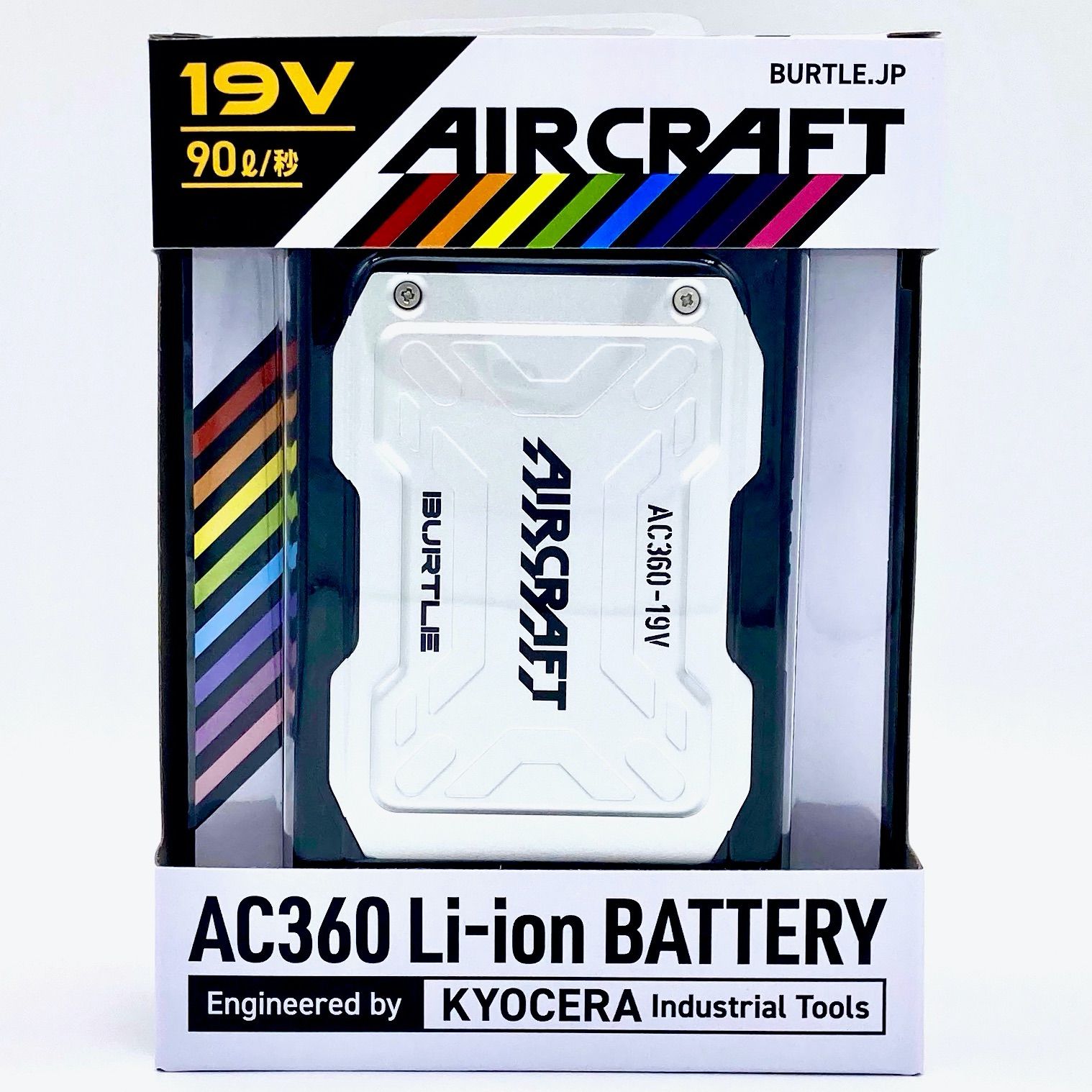 新品 未使用 バートル バッテリー AC360-19V 空調服 バートルエアークラフトAC360リチウムイオンバッテリーセット(19V)