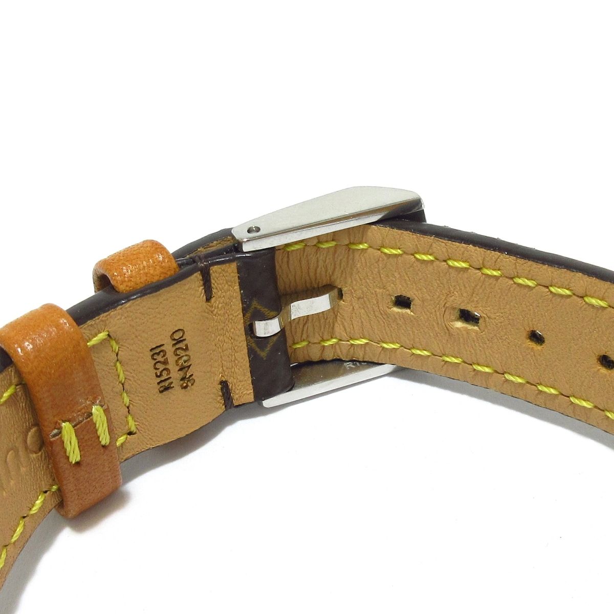 ルイヴィトン 腕時計 タンブールPM 革ベルト モノグラム