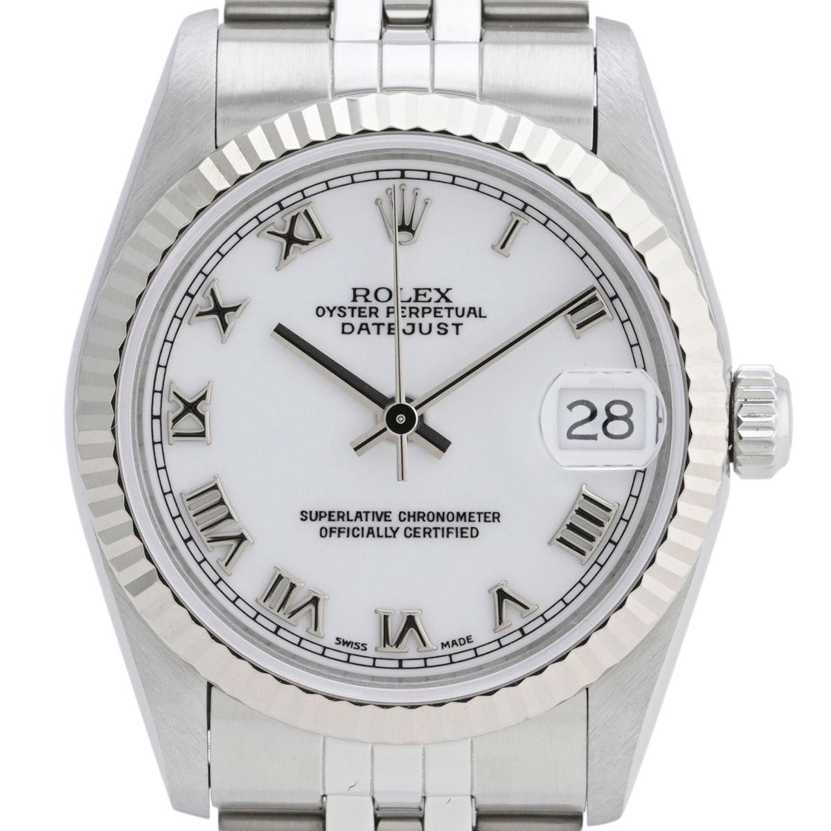 ロレックス ROLEX デイトジャスト ローマン 68274 腕時計 SS WG 自動