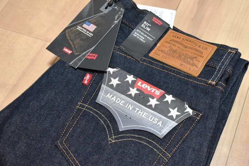 LEVI'S リーバイス 511 スリムフィット セルビッチデニム ダーク