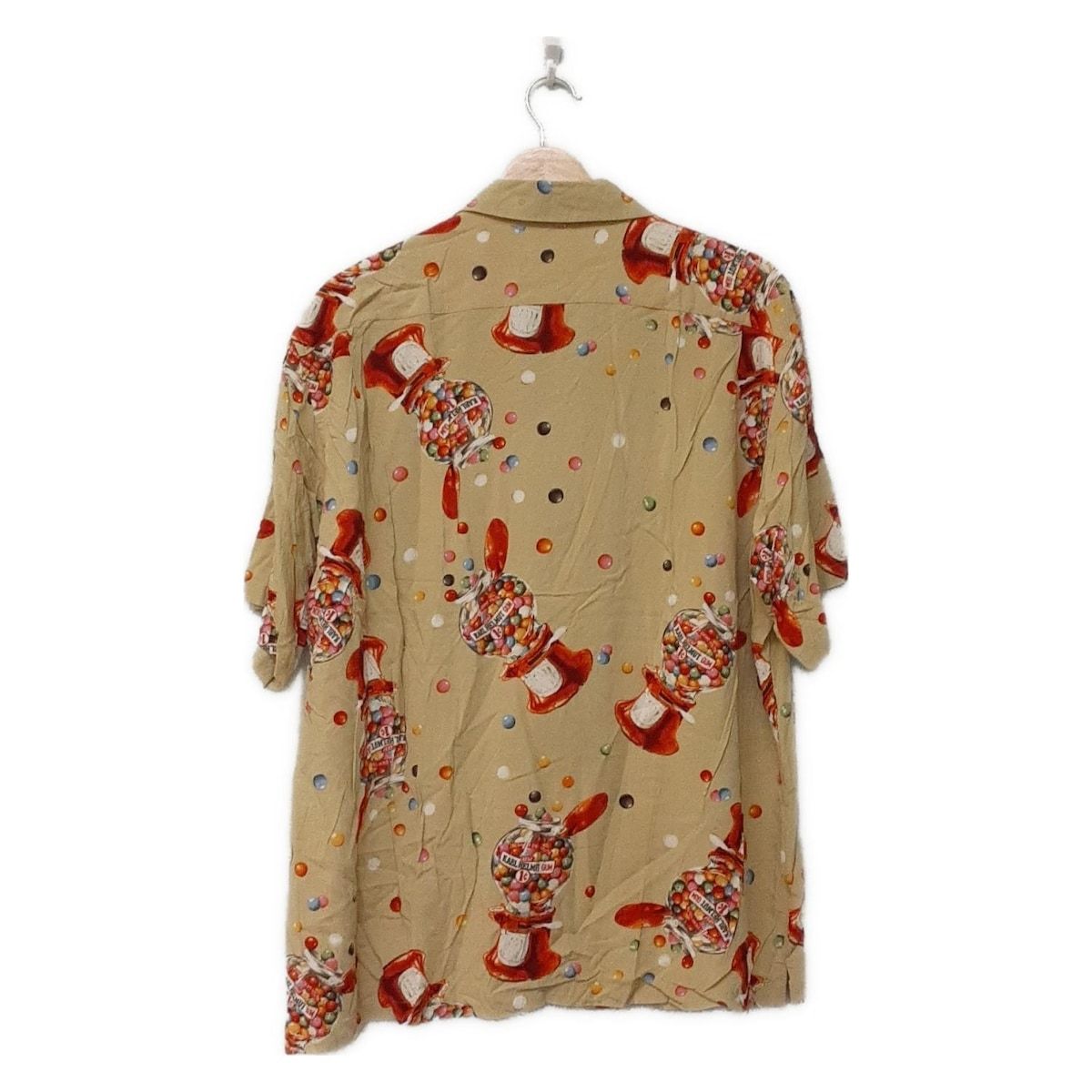 KarlHelmut カールヘルム 半袖シャツ サイズL メンズ - グレーベージュ×ブラウン×マルチ