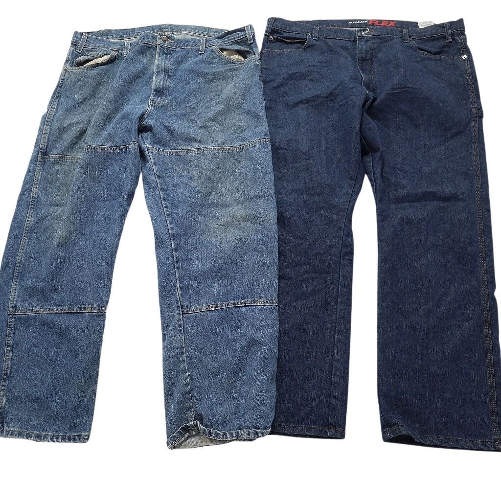 古着卸 ディッキーズ Dickies ペインターデニム パンツ 8枚セット メンズ 40 ダブルニー インディゴブルー 古着 NC1303