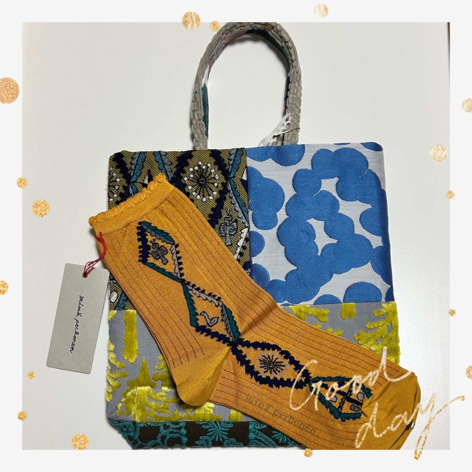 ミナペルホネン ピース トーストバッグ&ポシェット&ソックス セット