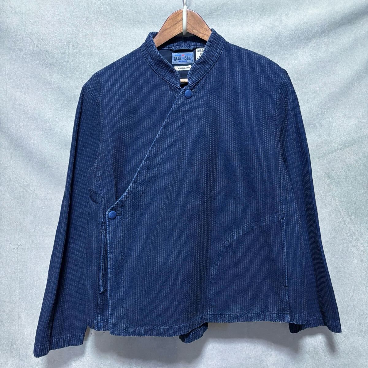 ☆日本製 BLUE BLUE 藍染 indigo 刺し子 中綿 ジャケット