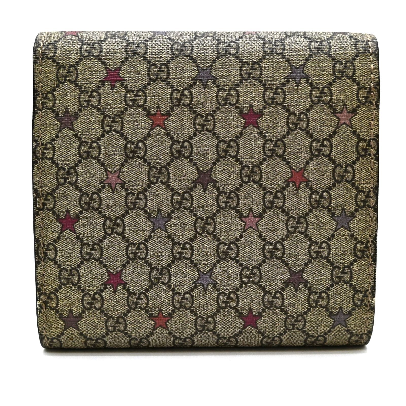 GUCCI グッチ インターロッキングG GGスプリームスター 三つ折り財布 