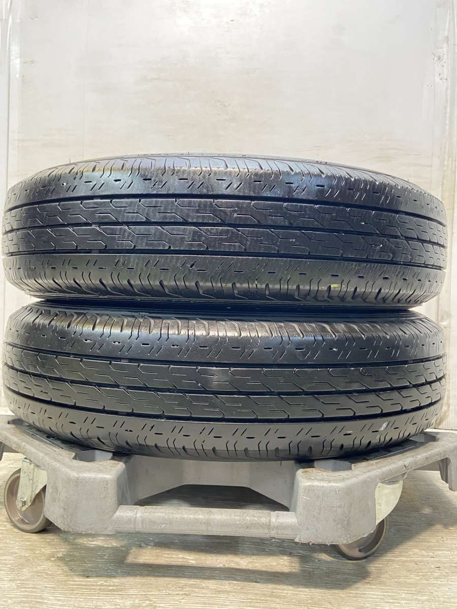 165/80R14 97/95LT nブリヂストン エコピア R680 n中古タイヤ サマータイヤ 2本セットn s14240925133