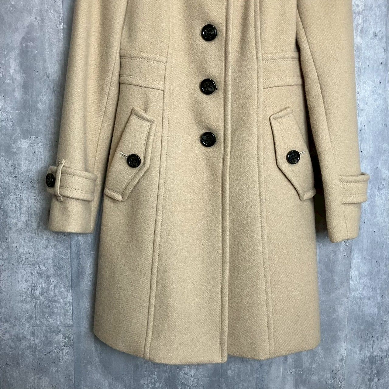 極美品✨バーバリーブルーレーベル ロングコート アンゴラ混 襟 裏地