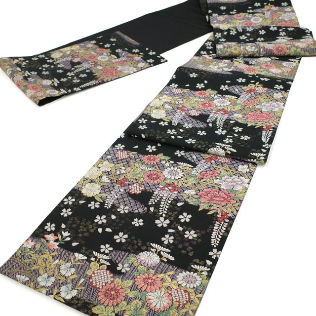 袋帯 京都 西陣 京都工蓺美術織物 金 砂漠 ラクダ らくだ 中古 kp2100 袋帯 京都 西陣 京都工蓺美術織物 金 砂漠 ラクダ らくだ 中古