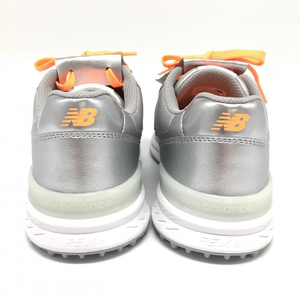 New Balance FOOT ゴルフシューズ シルバー/オレンジ25センチ New Balance FOOT ゴルフシューズ シルバー/オレンジ25センチ
