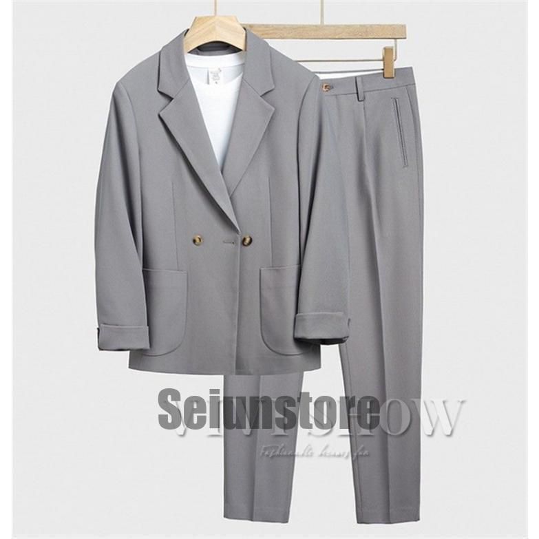 希少 PRADA 44 ストレッチ セットアップ スーツ ネイビー S