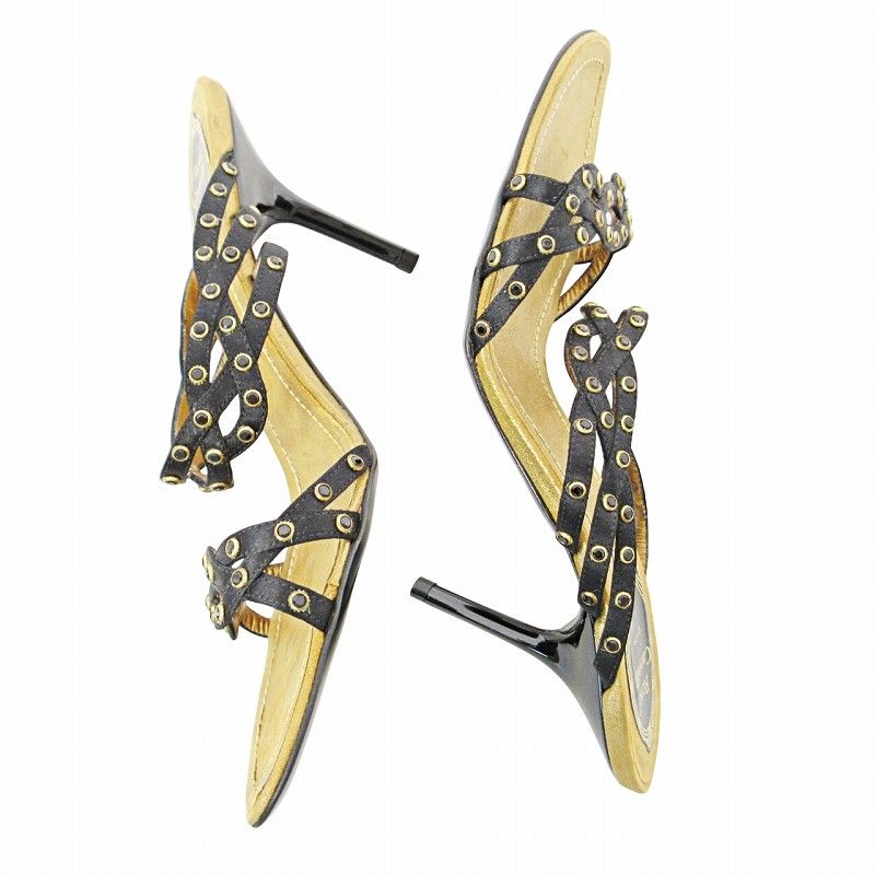 美品　RENE CAOVILLA ゴージャス レネカオヴィラ Rene Caovilla サンダル ピンヒール ビジュー
