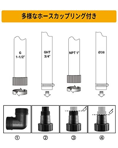 750W 水中ポンプ DEKO 底部入水式 排水ポンプ 最大吐出量12500L H 最大揚程9M 汚水 清水用 60Hz 50Hz 循環ポンプ 水耕栽培 ウォーターポンプ 水族館給水 散水mp YUZUMIYA_COM