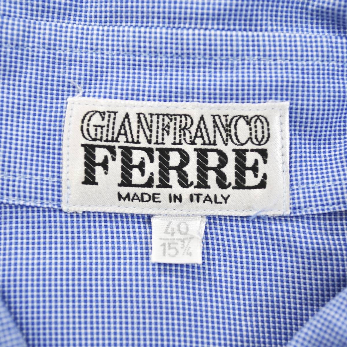 イタリア製 ジャンフランコ フェレ GIANFRANCO FERRE 長袖 レギュラー