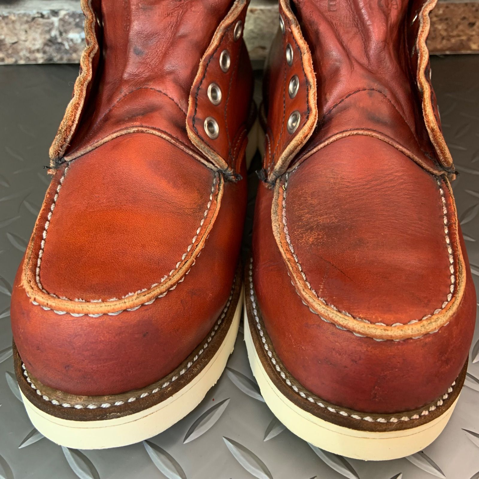 ☆REDWING 8875 四角犬タグ 1997年製 モックトゥワークブーツ US8E