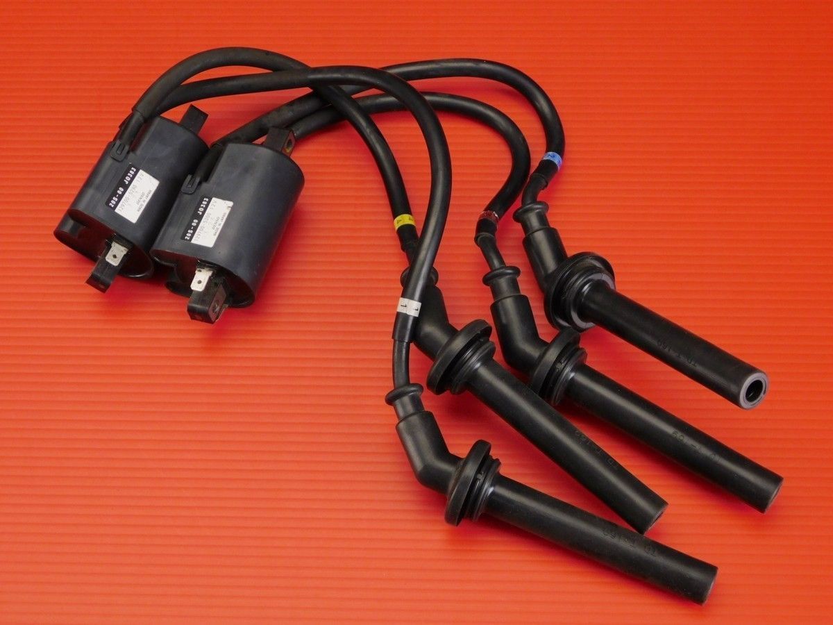 評価B 80◆ FZ-6R JYARJ18 逆車 純正 イグニッションコイル プラグコード 20S-00J0383 129700-5290 12V 12970 e8726G37