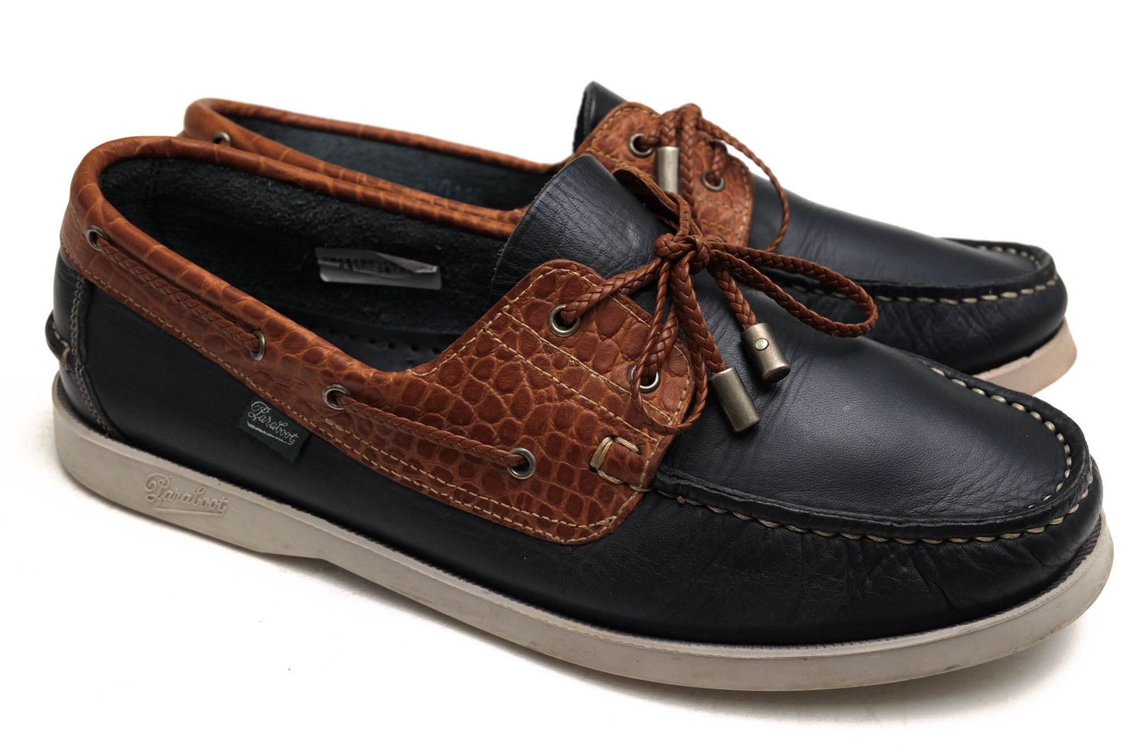 パラブーツ Paraboot シューズ デッキシューズ 靴 メンズ 男性 男性用レザー 革 本革 ネイビー 紺 BARTH バース モカシン スリッポン