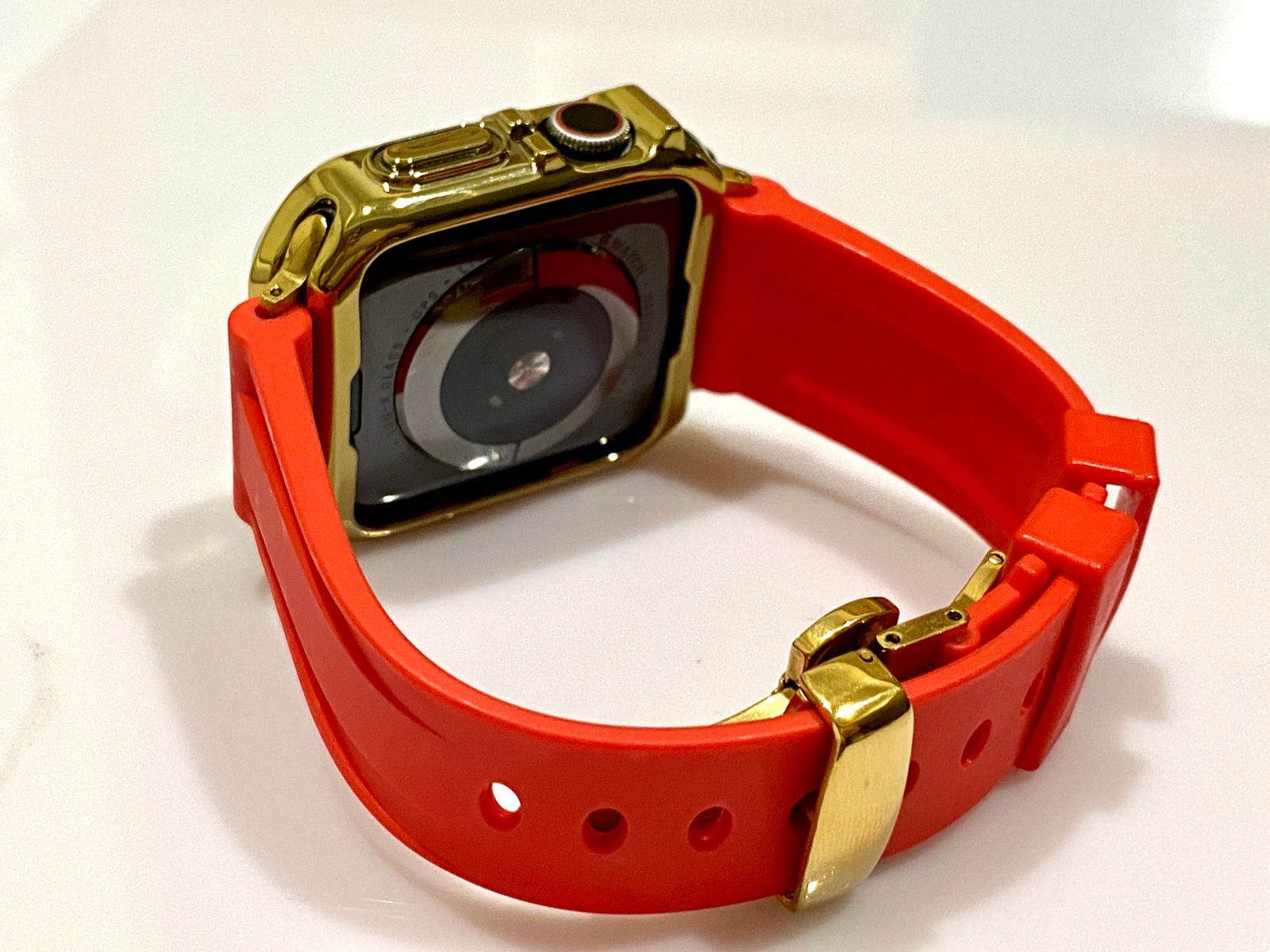 44mm アップルウォッチバンド レディース カスタム シルバー☆アップルウォッチバンド ステンレス カバー キラキラ Apple