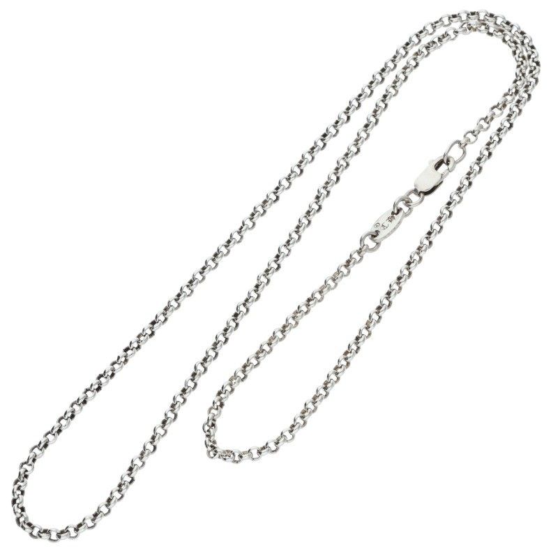 ロールチェーン16inch シルバーネックレス