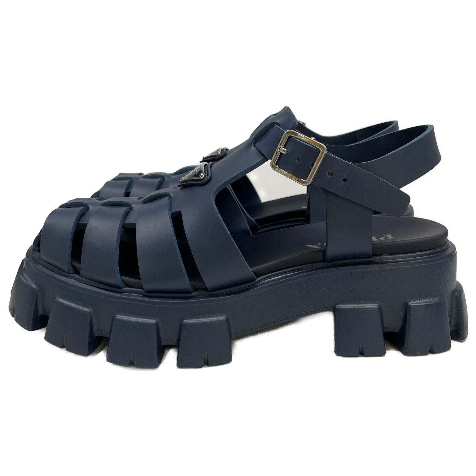 PRADA プラダ 【美品】2X3083 モノリス ラバー グルカサンダル/ 9  