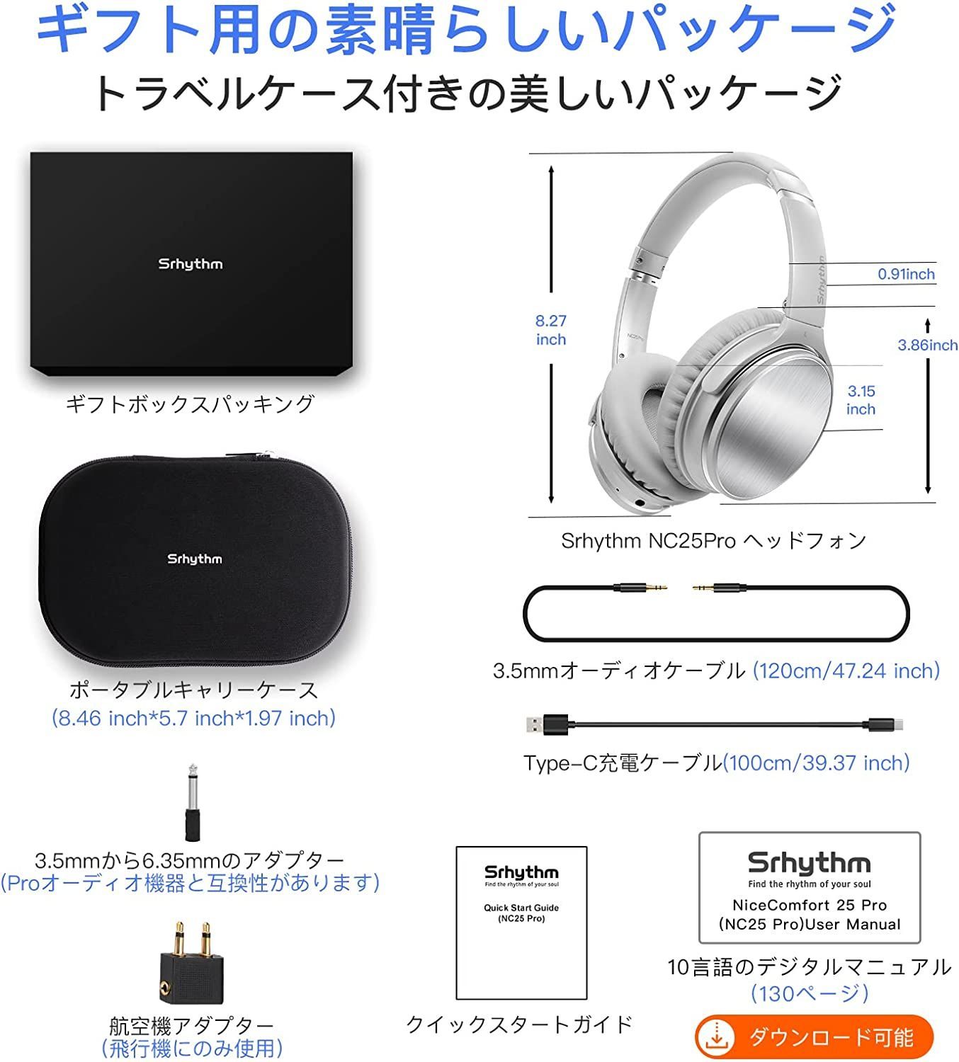 匿名配送✨ Bluetooth ワイヤレスヘッドホン 折りたたみ式＆軽量