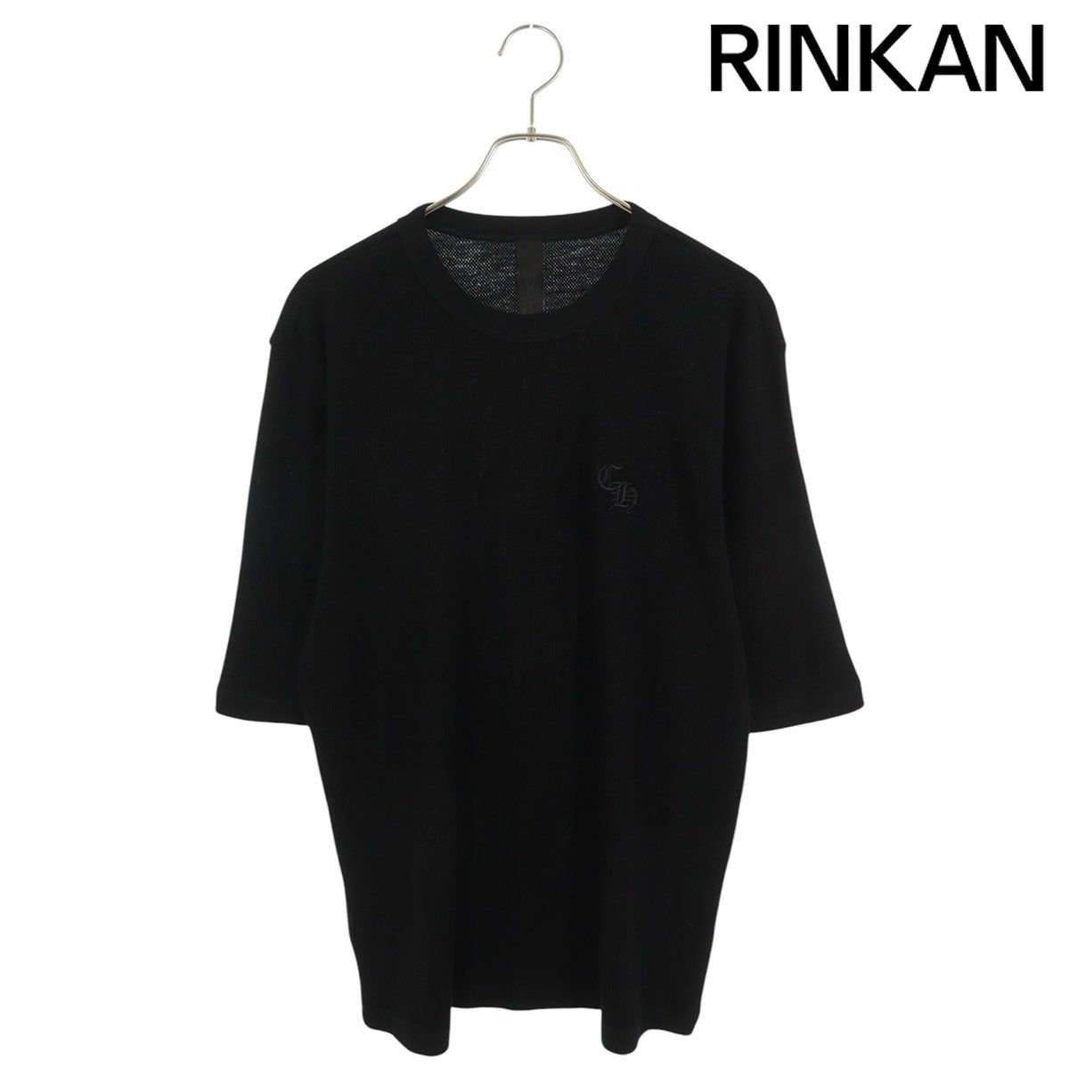 クロムハーツ  Y NOT CHロゴ刺繍サーマルニットTシャツ メンズ XL