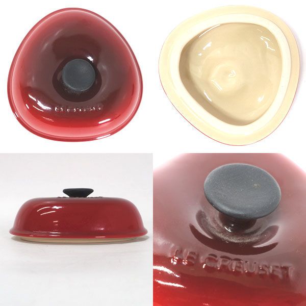 ル・クルーゼ ラムカン蓋付き レッド4個セット ルクルーゼ さスクエア