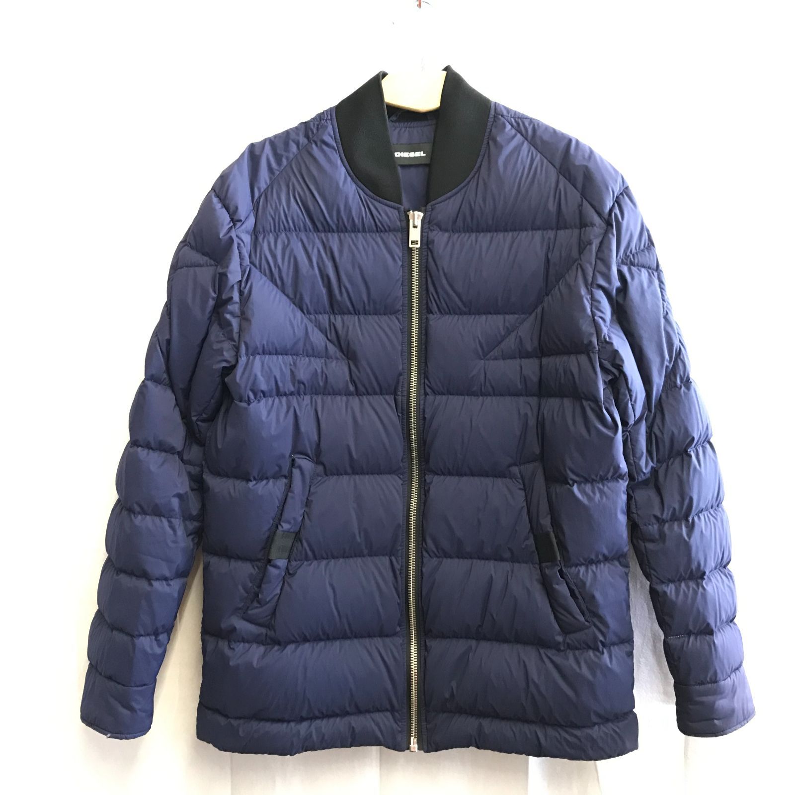 DIESEL ディーゼル ナイロン ブルゾン S ネイビー メンズ ファッション 