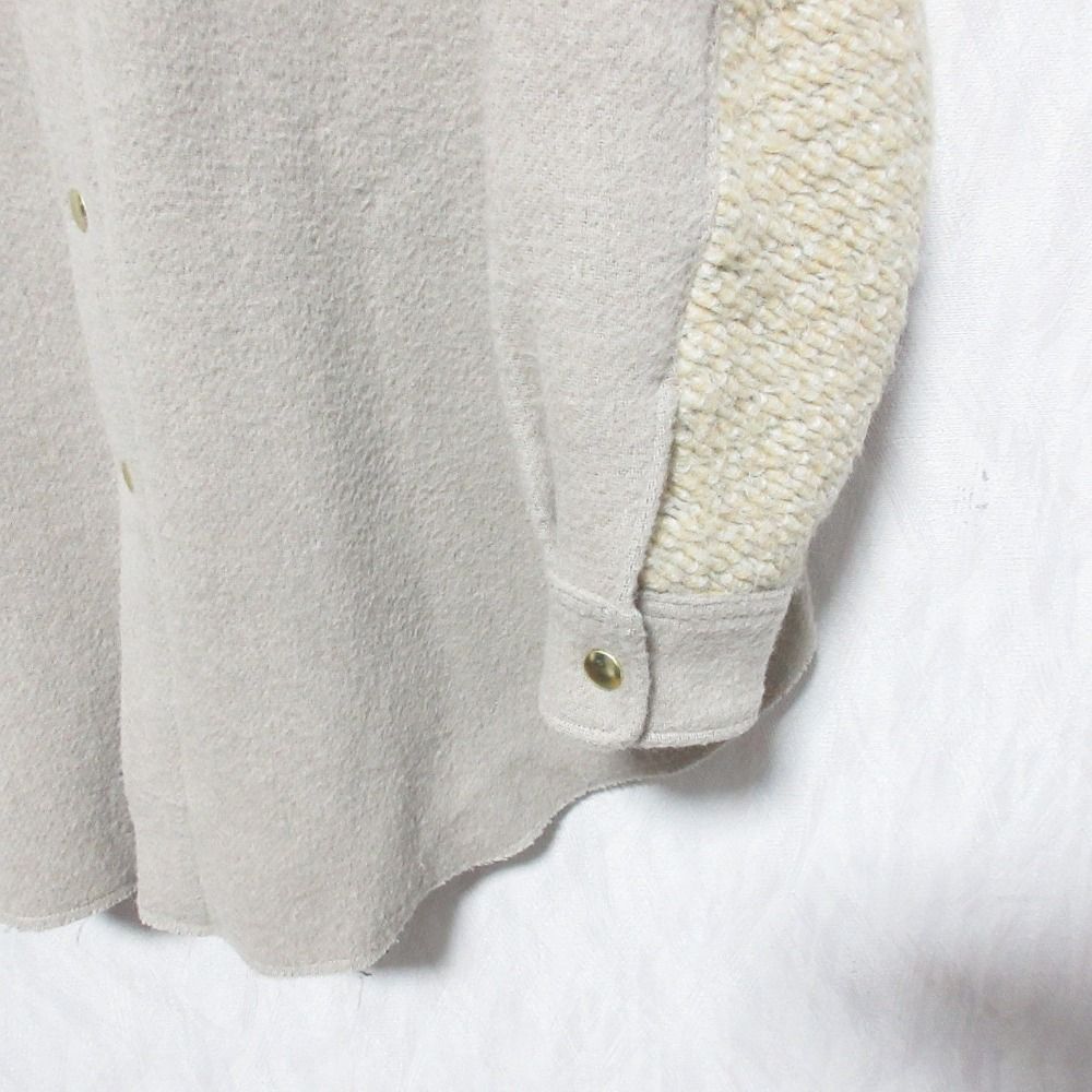 美品 YUUMI ARIA ユウミアリア WOOL C.P.O. STAND UP COLLAR