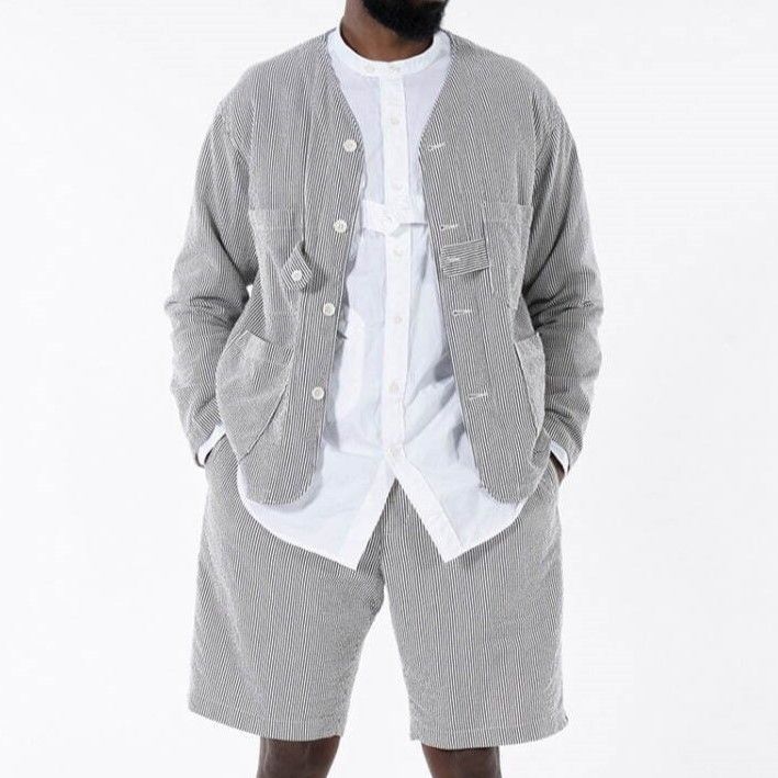 エンジニアードガーメンツ ストライプ カーディガンジャケット 新品 Engineered Garments エンジニアードガーメンツ 21SS