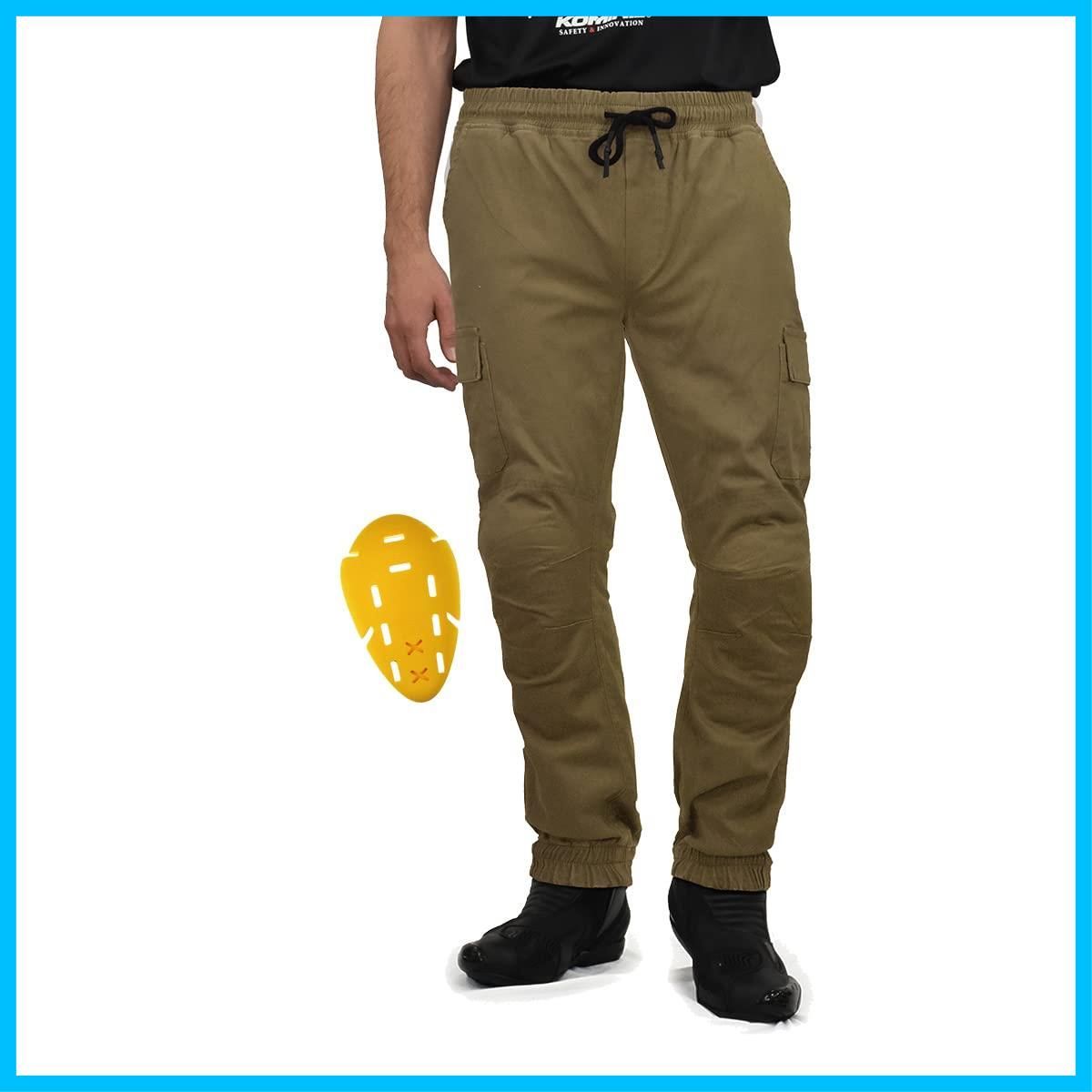 プロテクトコットンジョガーパンツ PK-753 Black バイク用 L コミネ KOMINE