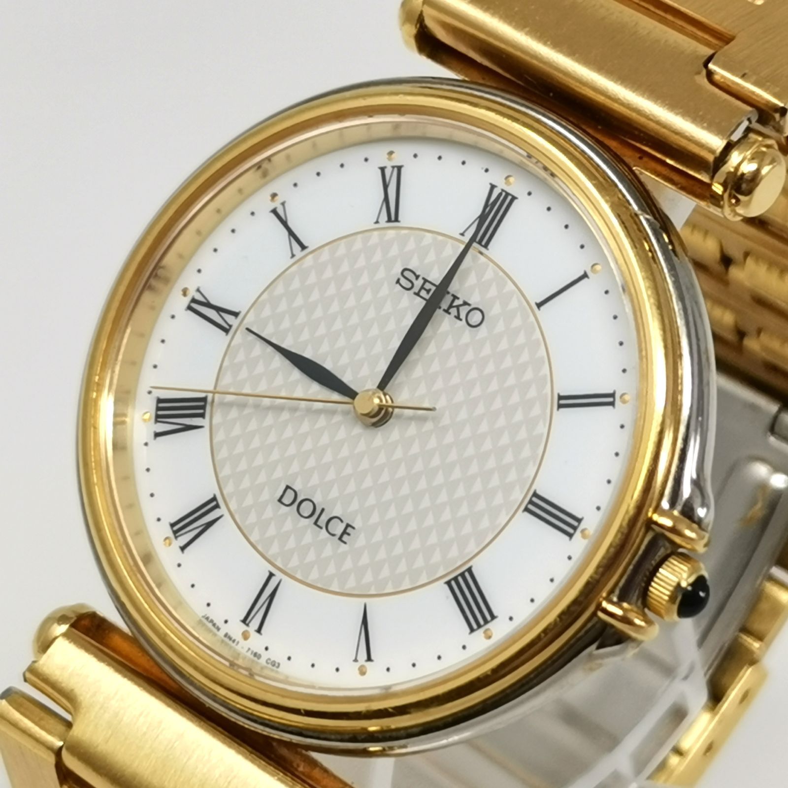 稼働品 セイコードルチェ SEIKO DOLCE 腕時計8N41-7050 SEIKO セイコー Dolce ドルチェ ラウンド 8N41-7030 スクエア