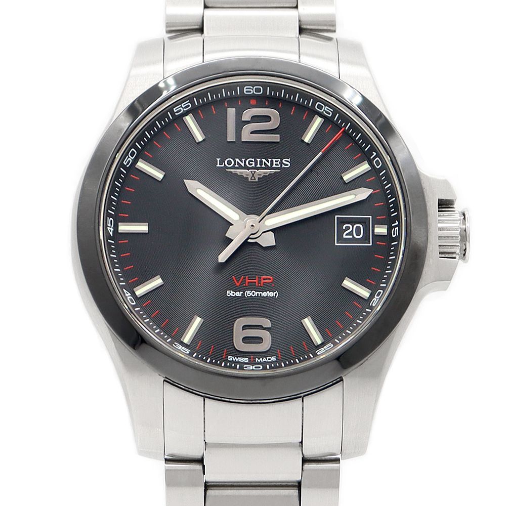 LONGINES Conquest V.H.P.クォーツ 腕時計 電池交換済み 楽天市場】電池交換済 LONGINES ロンジン コンクエスト VHP チタン