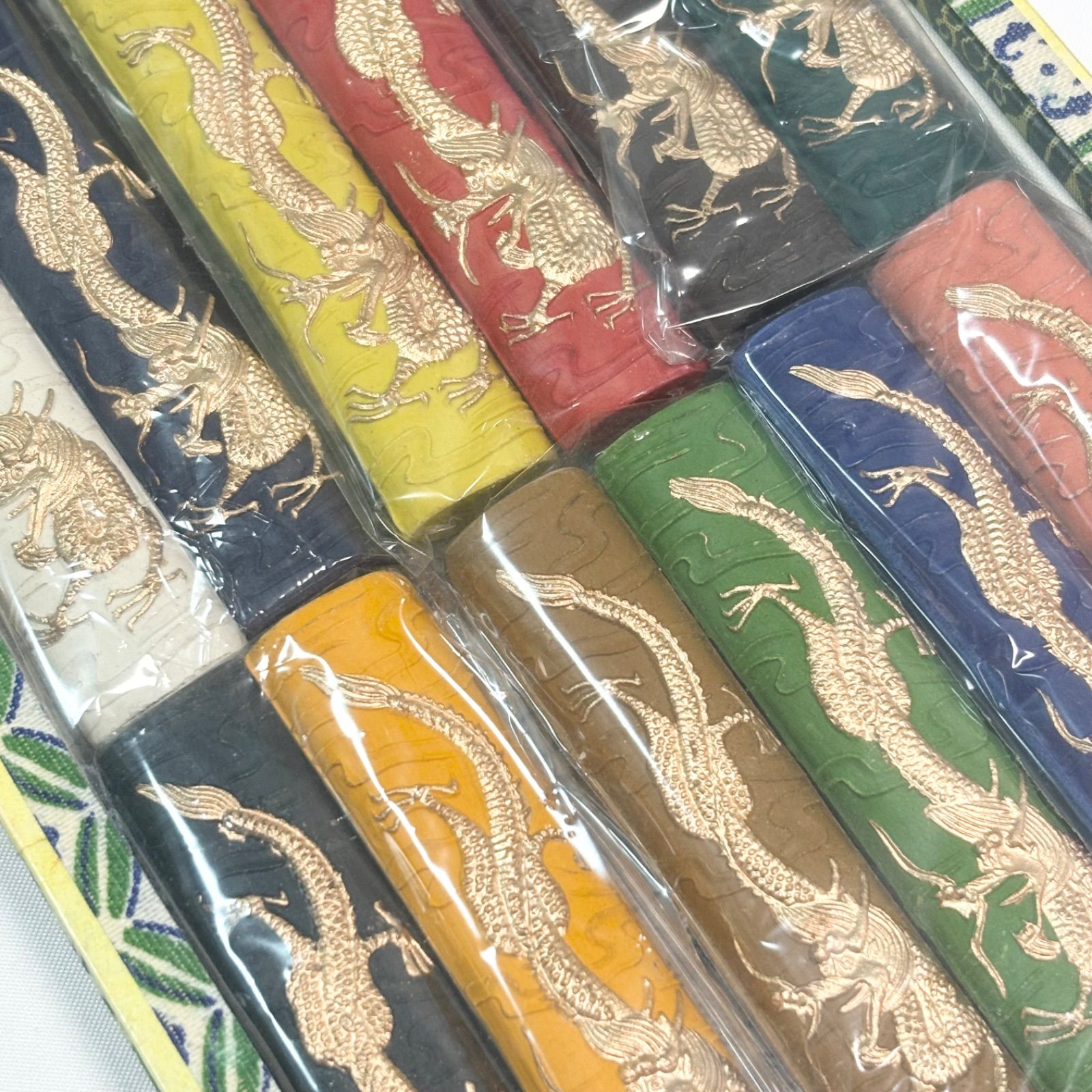 シ*」様 中華古墨 9点セット 送料無料】【新品/未使用】中国微墨/彩墨/12本セット/箱付き